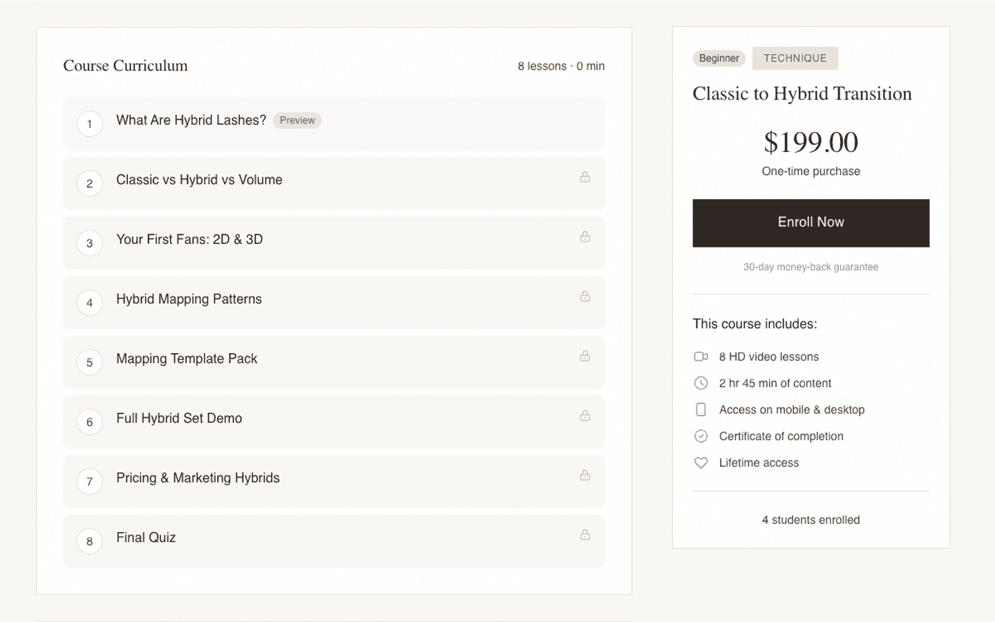 Mila course editor with curriculum management
